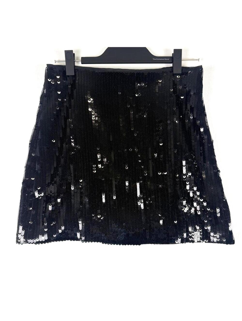 J.Crew Black Sequin Mini Skirt Party Sparkle‎ Women's Size 4